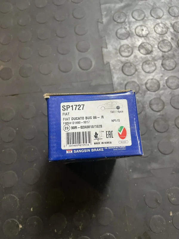 i (6) Тормозные колодки Sangsin Brake SP1727Fiat Ducato Bus Peugeot Boxer